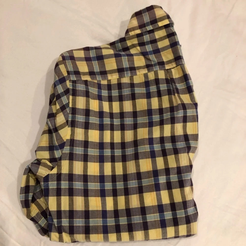 J. Crew Madras Plaid Long Sleeve Button Down